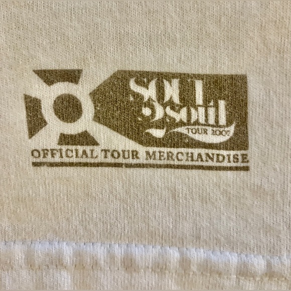 2007 Tim McGraw & Faith Hill Soul 2 Soul Tour Official Merch T-Shirt White Large - Picture 4 of 5